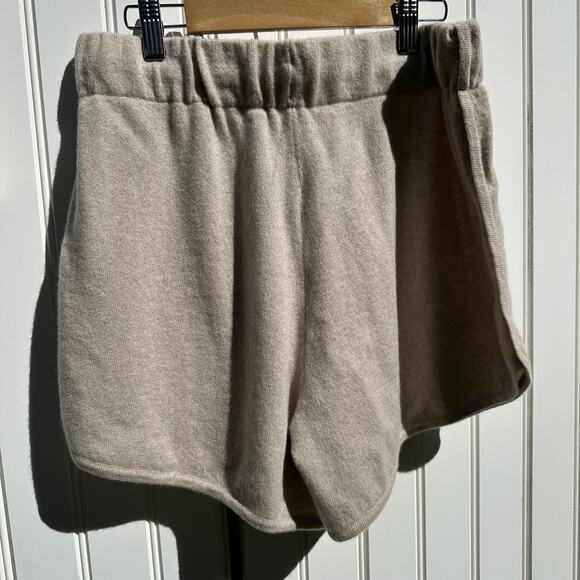 Lisa Yang Kiyo Shorts Selah Bandeau Bra Size 2 M / L Sand Cashmere Sweater Set - Picture 6 of 13